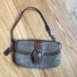 Brown Coach Wristlet